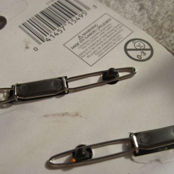 2 Black Plastic Oval Goody Stay Put Slide Proof Hold Hair Barrettes Secure Tight - Picture 9 of 11